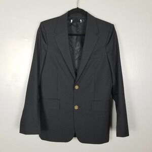 Bottega Veneta black blazer, gold buttons, size 38 IT